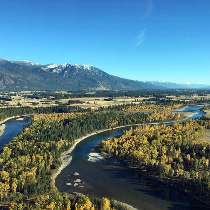 Flathead Valley river view